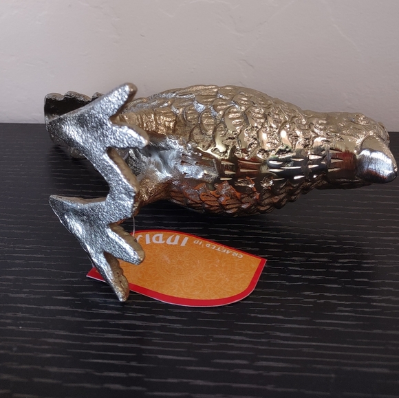 Coffee table bird made in India handcrafted golden - Picture 4 of 6